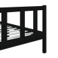 vidaXL Massivholzbett Schwarz 90x190 cm vidaXL Massivholzbett Schwarz 90x190 cm