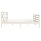 vidaXL Massivholzbett Weiß 120x190 cm vidaXL Massivholzbett Weiß 120x190 cm
