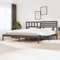 vidaXL Massivholzbett Grau Kiefer 200x200 cm vidaXL Massivholzbett Grau Kiefer 200x200 cm