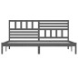 vidaXL Massivholzbett Grau Kiefer 200x200 cm vidaXL Massivholzbett Grau Kiefer 200x200 cm