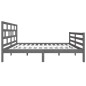 vidaXL Massivholzbett Grau 135x190 cm vidaXL Massivholzbett Grau 135x190 cm