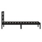 vidaXL Massivholzbett Schwarz Kiefer 100x200 cm vidaXL Massivholzbett Schwarz Kiefer 100x200 cm