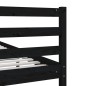 vidaXL Massivholzbett Schwarz 100x200 cm vidaXL Massivholzbett Schwarz 100x200 cm