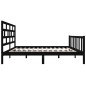 vidaXL Massivholzbett Schwarz Kiefer 160x200 cm vidaXL Massivholzbett Schwarz Kiefer 160x200 cm