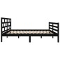 vidaXL Massivholzbett Schwarz Kiefer 120x200 cm vidaXL Massivholzbett Schwarz Kiefer 120x200 cm