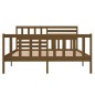 vidaXL Massivholzbett Honigbraun 120x190 cm vidaXL Massivholzbett Honigbraun 120x190 cm