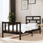 vidaXL Massivholzbett Schwarz Kiefer 90x200 cm vidaXL Massivholzbett Schwarz Kiefer 90x200 cm
