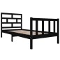 vidaXL Massivholzbett Schwarz Kiefer 90x200 cm vidaXL Massivholzbett Schwarz Kiefer 90x200 cm