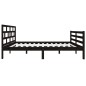 vidaXL Massivholzbett Schwarz 135x190 cm vidaXL Massivholzbett Schwarz 135x190 cm