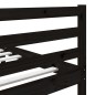 vidaXL Massivholzbett Schwarz 135x190 cm vidaXL Massivholzbett Schwarz 135x190 cm