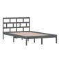 vidaXL Massivholzbett Grau Kiefer 120x200 cm vidaXL Massivholzbett Grau Kiefer 120x200 cm