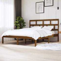 vidaXL Massivholzbett Honigbraun Kiefer 160x200 cm