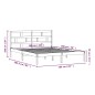 vidaXL Massivholzbett Honigbraun Kiefer 160x200 cm vidaXL Massivholzbett Honigbraun Kiefer 160x200 cm