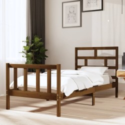 vidaXL Massivholzbett Honigbraun Kiefer 90x190 cm