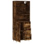 Highboard Räuchereiche 69,5x34x180 cm Holzwerkstoff Highboard Räuchereiche 69,5x34x180 cm Holzwerkstoff