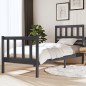 vidaXL Massivholzbett Grau 75x190 cm vidaXL Massivholzbett Grau 75x190 cm