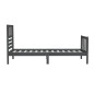 vidaXL Massivholzbett Grau 75x190 cm vidaXL Massivholzbett Grau 75x190 cm