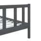 vidaXL Massivholzbett Grau 75x190 cm vidaXL Massivholzbett Grau 75x190 cm