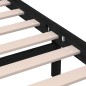 vidaXL Massivholzbett Schwarz 135x190 cm vidaXL Massivholzbett Schwarz 135x190 cm
