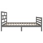 vidaXL Massivholzbett Grau Kiefer 90x200 cm vidaXL Massivholzbett Grau Kiefer 90x200 cm