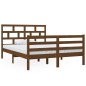 vidaXL Massivholzbett Honigbraun 135x190 cm vidaXL Massivholzbett Honigbraun 135x190 cm