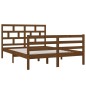 vidaXL Massivholzbett Honigbraun 135x190 cm vidaXL Massivholzbett Honigbraun 135x190 cm
