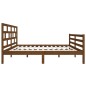 vidaXL Massivholzbett Honigbraun 135x190 cm vidaXL Massivholzbett Honigbraun 135x190 cm