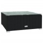 vidaXL 4-tlg. Garten-Lounge-Set mit Auflagen Poly Rattan Schwarz vidaXL 4-tlg. Garten-Lounge-Set mit Auflagen Poly Rattan Schwarz