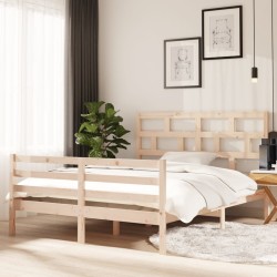 vidaXL Massivholzbett 150x200 cm