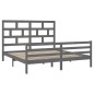 vidaXL Massivholzbett Grau 180x200 cm vidaXL Massivholzbett Grau 180x200 cm