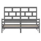 vidaXL Massivholzbett Grau 180x200 cm vidaXL Massivholzbett Grau 180x200 cm