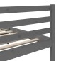 vidaXL Massivholzbett Grau 180x200 cm vidaXL Massivholzbett Grau 180x200 cm