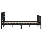 vidaXL Massivholzbett Schwarz 135x190 cm vidaXL Massivholzbett Schwarz 135x190 cm