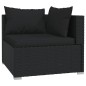 vidaXL 4-tlg. Garten-Lounge-Set mit Auflagen Poly Rattan Schwarz vidaXL 4-tlg. Garten-Lounge-Set mit Auflagen Poly Rattan Schwarz