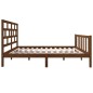 vidaXL Massivholzbett Honigbraun Kiefer 135x190 cm