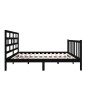 vidaXL Massivholzbett Schwarz Kiefer 140x190 cm vidaXL Massivholzbett Schwarz Kiefer 140x190 cm