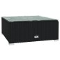 vidaXL 4-tlg. Garten-Lounge-Set mit Auflagen Poly Rattan Schwarz vidaXL 4-tlg. Garten-Lounge-Set mit Auflagen Poly Rattan Schwarz