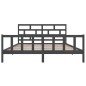 vidaXL Massivholzbett Grau Kiefer 180x200 cm vidaXL Massivholzbett Grau Kiefer 180x200 cm