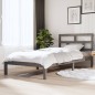 vidaXL Massivholzbett Grau Kiefer 100x200 cm vidaXL Massivholzbett Grau Kiefer 100x200 cm