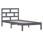 vidaXL Massivholzbett Grau Kiefer 100x200 cm vidaXL Massivholzbett Grau Kiefer 100x200 cm