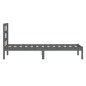 vidaXL Massivholzbett Grau Kiefer 100x200 cm vidaXL Massivholzbett Grau Kiefer 100x200 cm