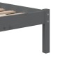 vidaXL Massivholzbett Grau Kiefer 100x200 cm vidaXL Massivholzbett Grau Kiefer 100x200 cm