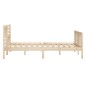 vidaXL Massivholzbett 140x190 cm vidaXL Massivholzbett 140x190 cm