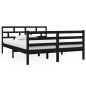 vidaXL Massivholzbett Schwarz Kiefer 140x190 cm vidaXL Massivholzbett Schwarz Kiefer 140x190 cm
