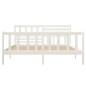 vidaXL Massivholzbett Weiß 140x190 cm vidaXL Massivholzbett Weiß 140x190 cm