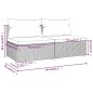 vidaXL 2-tlg. Garten-Lounge-Set mit Kissen Poly Rattan Braun vidaXL 2-tlg. Garten-Lounge-Set mit Kissen Poly Rattan Braun