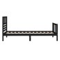 vidaXL Massivholzbett Schwarz 100x200 cm vidaXL Massivholzbett Schwarz 100x200 cm