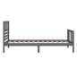 vidaXL Massivholzbett Grau 100x200 cm vidaXL Massivholzbett Grau 100x200 cm
