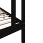 vidaXL Massivholzbett Schwarz Kiefer 90x190 cm vidaXL Massivholzbett Schwarz Kiefer 90x190 cm