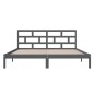 vidaXL Massivholzbett Grau Kiefer 140x190 cm vidaXL Massivholzbett Grau Kiefer 140x190 cm